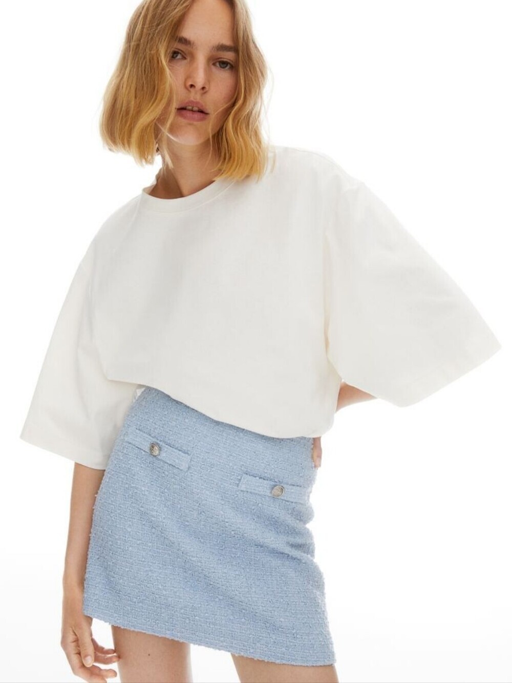 Like New! H&M Bouclé Tweed Mini Skirt